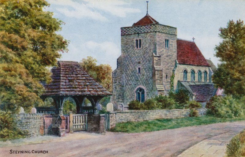 Steyning Kerk door Alfred Robert Quinton