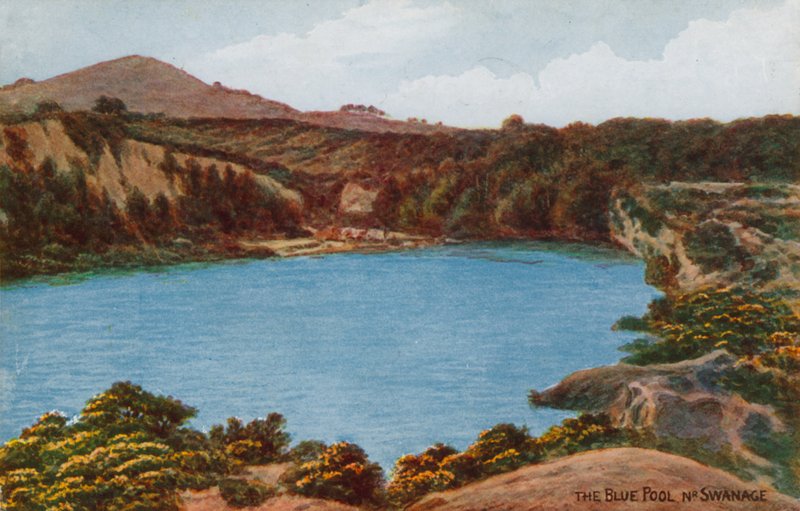 Het Blauwe Meer, bij Swanage door Alfred Robert Quinton