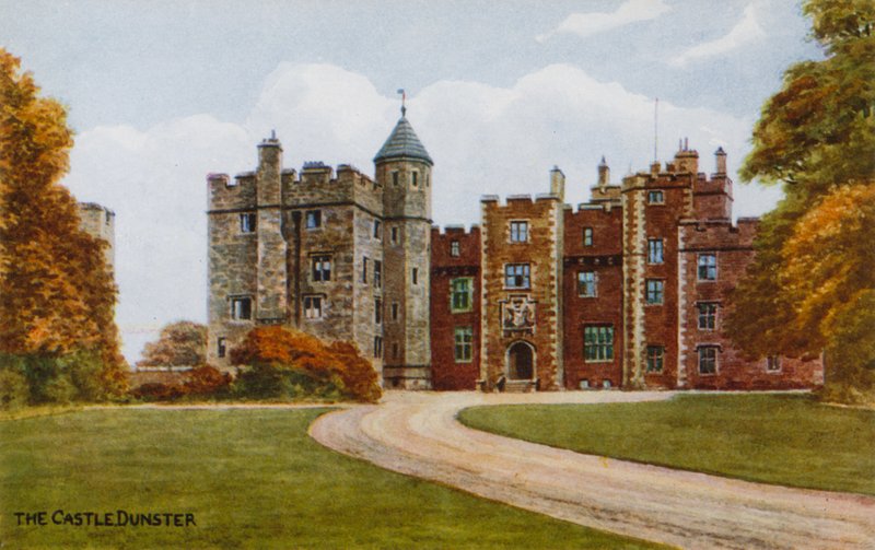 Het kasteel, Dunster door Alfred Robert Quinton