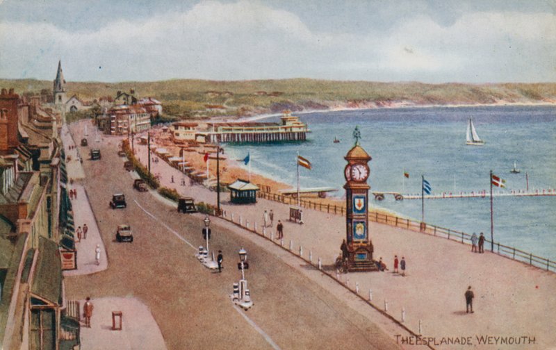 De Esplanade, Weymouth door Alfred Robert Quinton