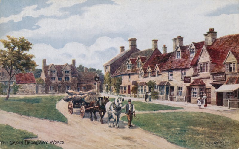 Het Groene, Broadway, Worcestershire door Alfred Robert Quinton