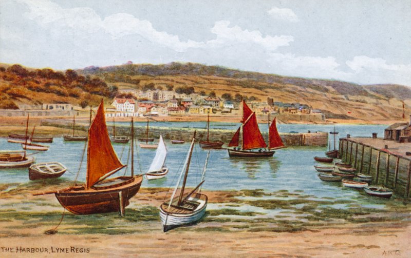 De haven, Lyme Regis door Alfred Robert Quinton