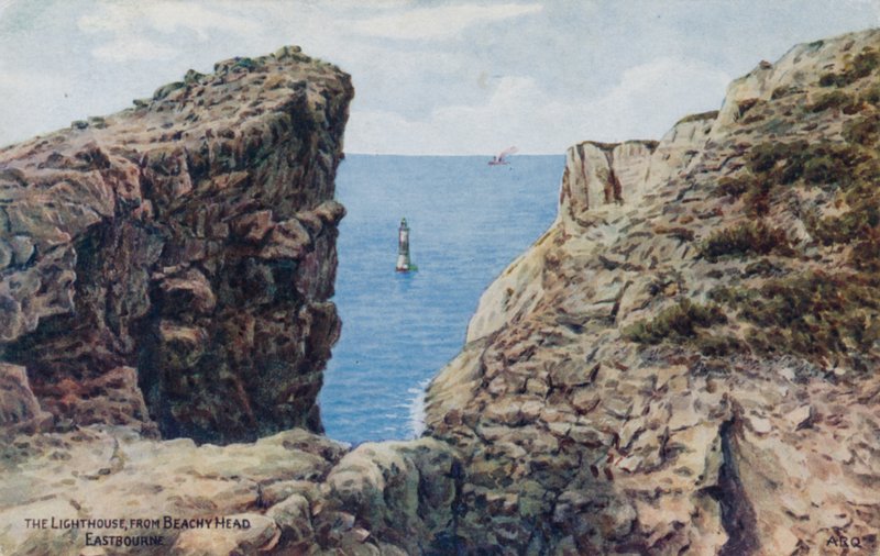 De Vuurtoren, van Beachy Head, Eastbourne door Alfred Robert Quinton