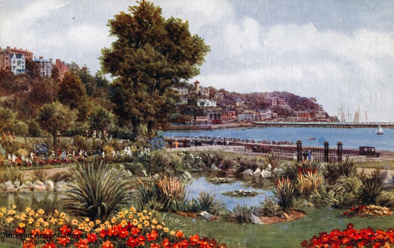 De Vijver, Abbey Gardens, Torquay door Alfred Robert Quinton