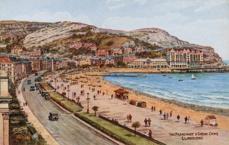 De Promenade en Great Orme, Llandudno door Alfred Robert Quinton
