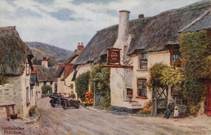 The Ship Inn, Porlock door Alfred Robert Quinton
