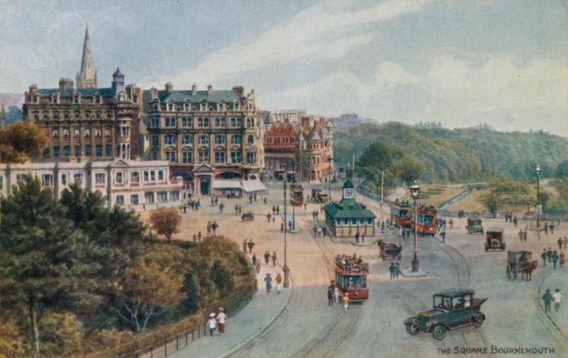Het plein, Bournemouth door Alfred Robert Quinton