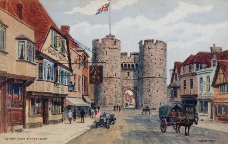 De Westpoort, Canterbury door Alfred Robert Quinton