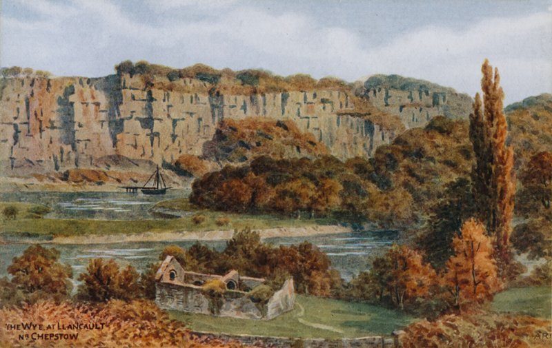 De Wye bij Llancault, nabij Chepstow door Alfred Robert Quinton