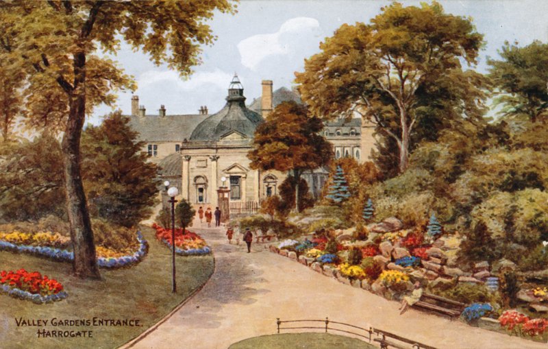 Valley Gardens ingang, Harrogate door Alfred Robert Quinton