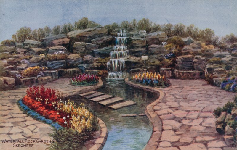 Waterval, Rots Tuinen, Skegness door Alfred Robert Quinton