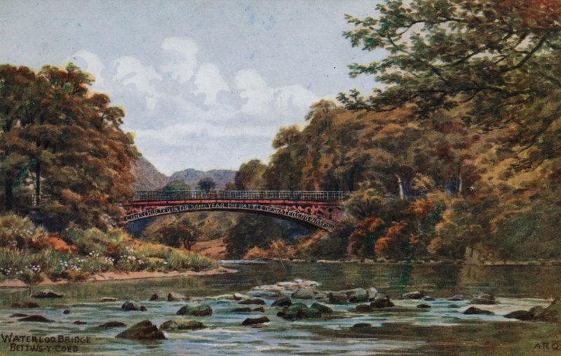 Waterloo Bridge, Bettws-y-Coed door Alfred Robert Quinton