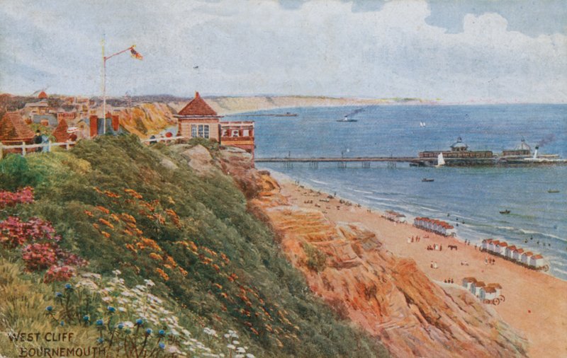 West Cliff, Bournemouth door Alfred Robert Quinton