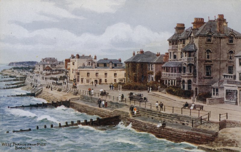 West Parade vanaf de pier, Bognor door Alfred Robert Quinton