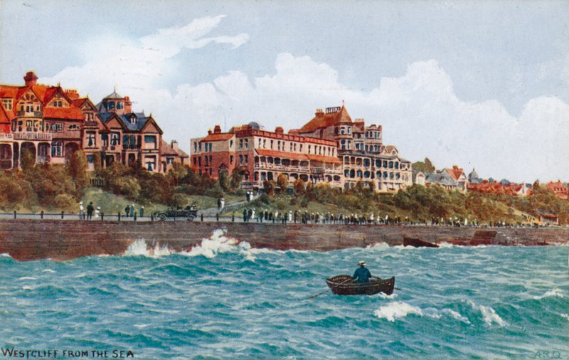 Westcliff vanaf de zee door Alfred Robert Quinton