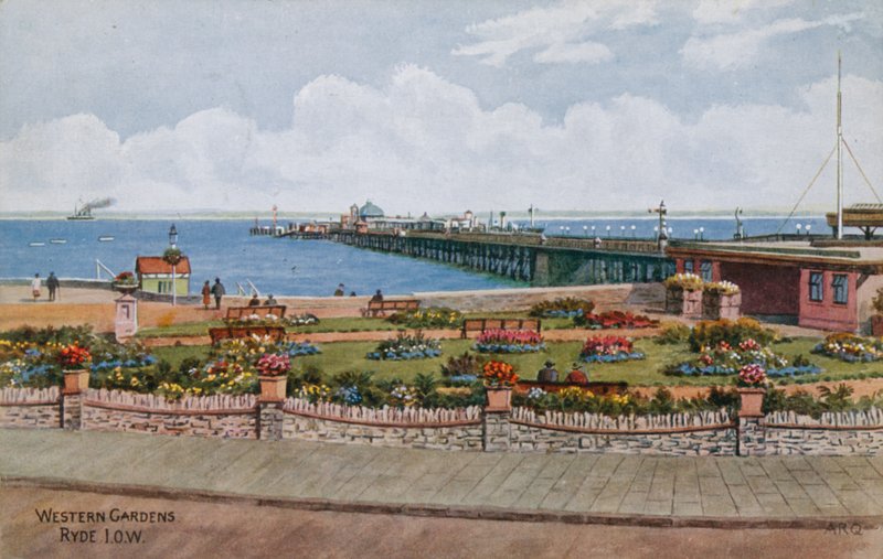 Westelijke tuinen, Ryde IOW door Alfred Robert Quinton