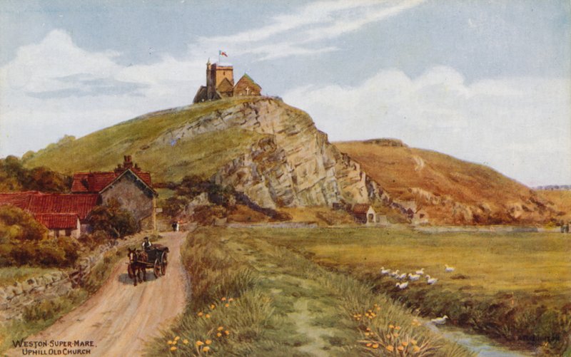 Weston-Super-Mare, Uphill Oude Kerk door Alfred Robert Quinton