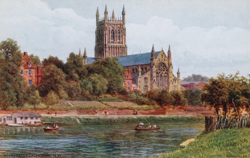 Worcester Kathedraal, NW door Alfred Robert Quinton