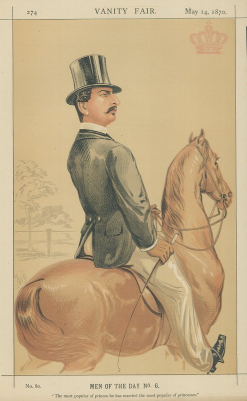 Prins Teck (kleur litho) door Alfred Thompson