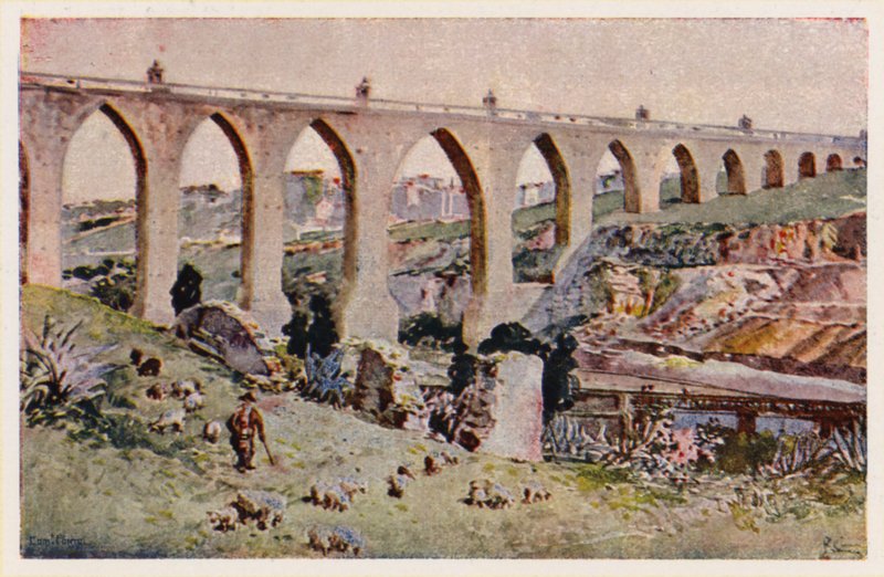 Aques Livres Aquaduct, Lissabon door Alfredo Roque Gameiro