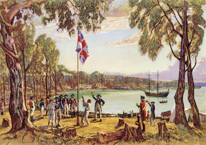 De stichting van Australië door Algernon Mayow Talmage