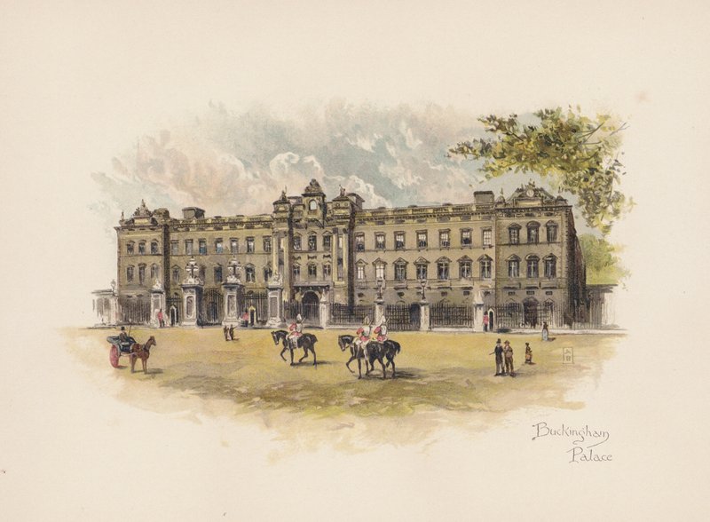 Bekend Londen: Buckingham Palace door Allan F. Barraud