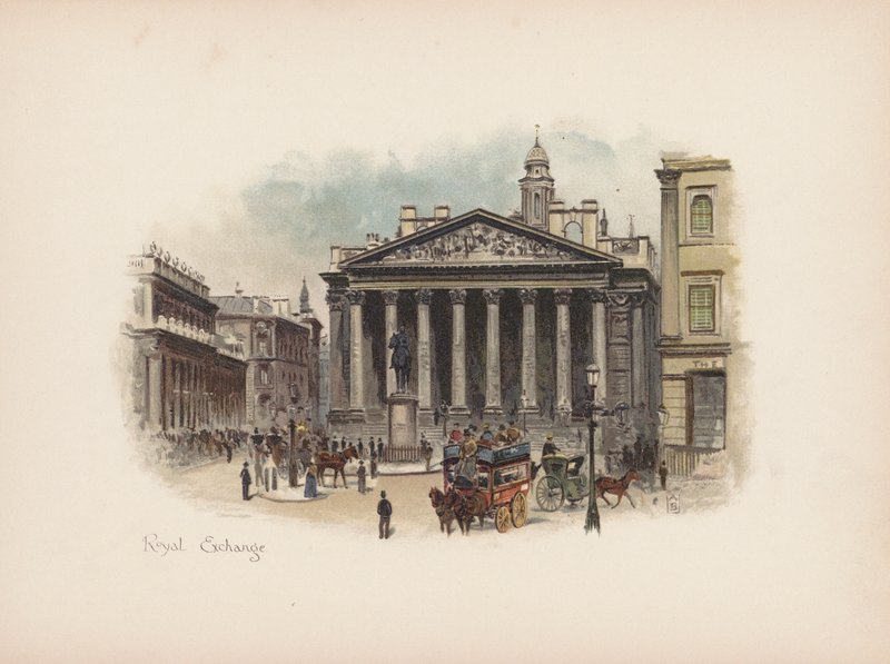 Bekend Londen: Royal Exchange door Allan F. Barraud