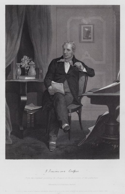 James Fenimore Cooper door Alonzo (after) Chappel