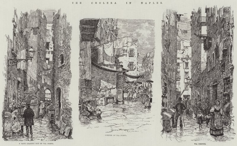 De cholera in Napels door Amedee Forestier