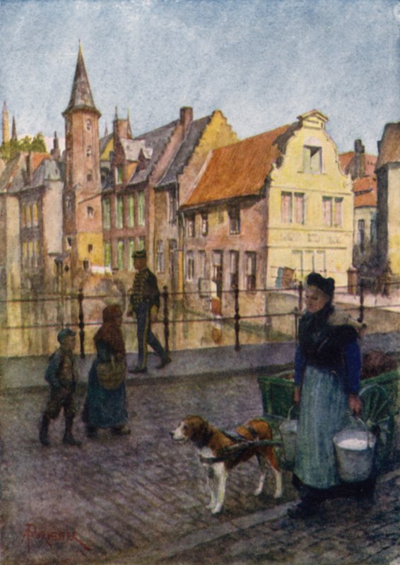 Brugge, België door after Amedee Forestier