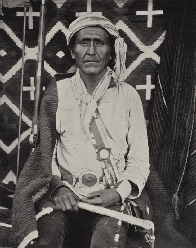 Een Navajo-indiaan door American Photographer (after)