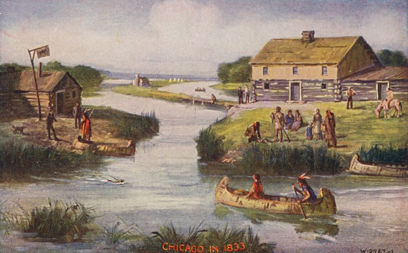 Chicago: Chicago in 1833 door American School