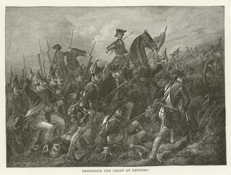 Frederik de Grote bij Leuthen door American School