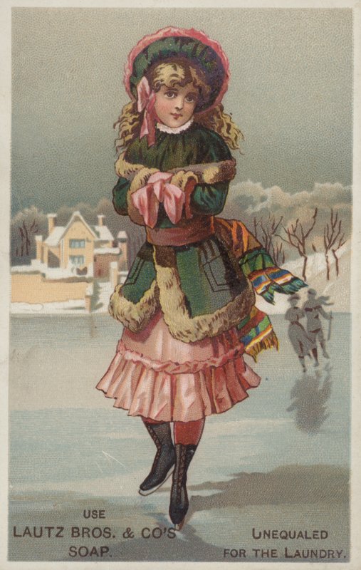 Meisje schaatst door American School