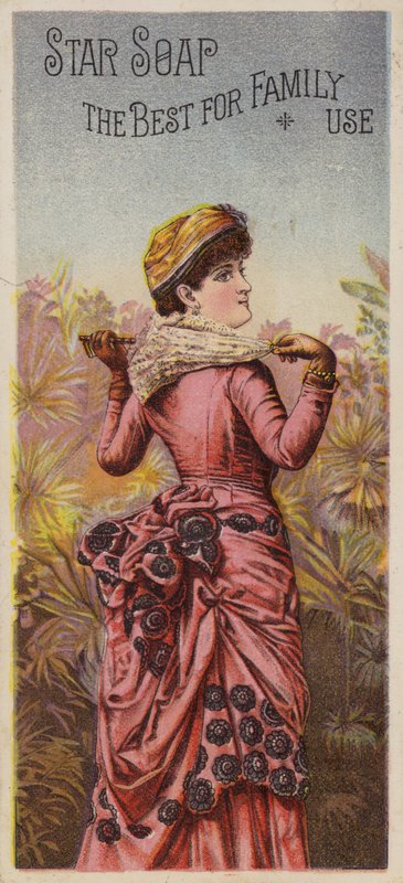 Dame poseert met parasol door American School