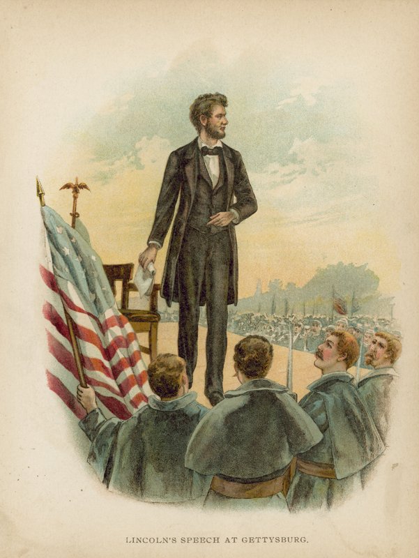 Lincolns toespraak in Gettysburg door American School