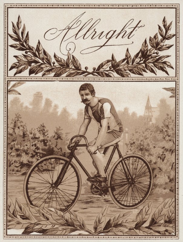 Man fietst door American School