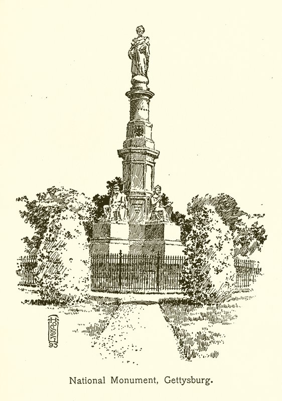 Nationaal Monument, Gettysburg door American School