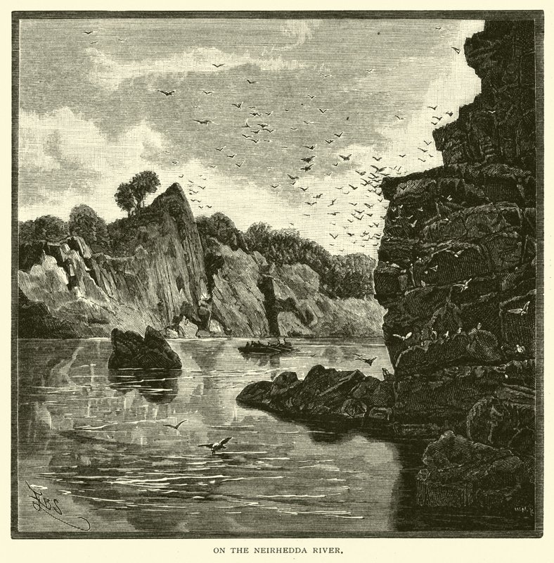 Aan de Neirhedda-rivier door American School