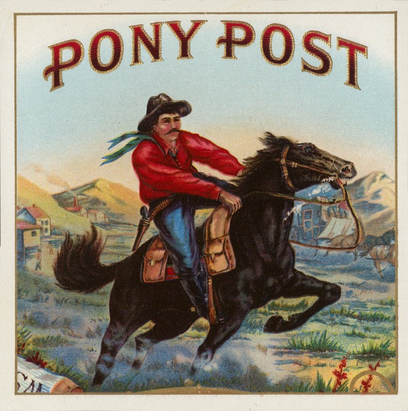 Pony Post - Sigarettenlabel door American School