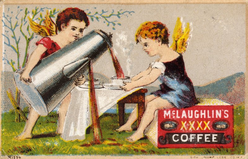 Putti die koffie schenken door American School
