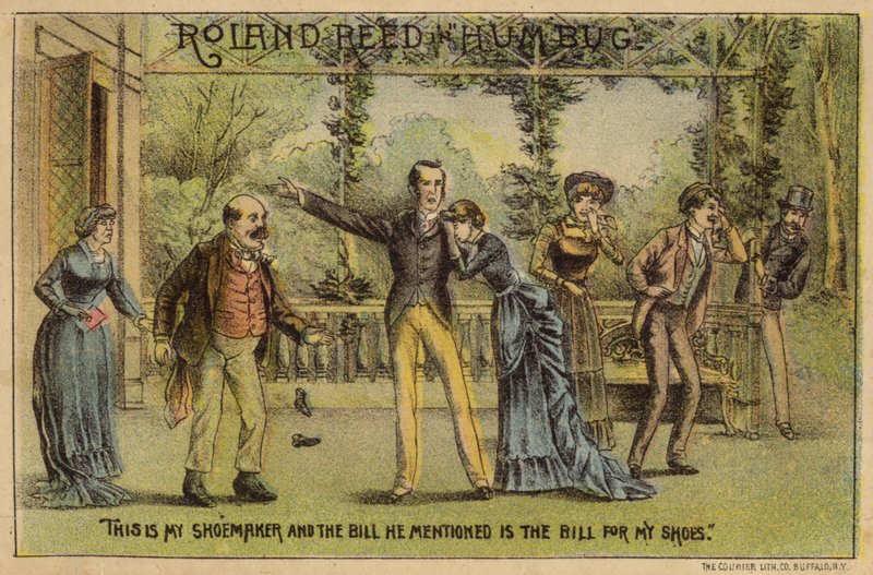 Roland Reed in Humbug door American School