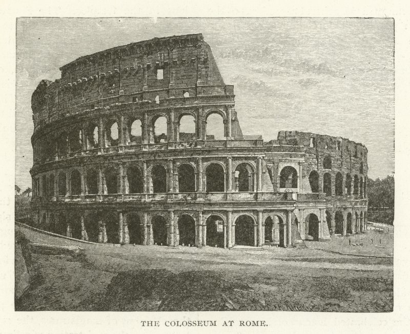 Het Colosseum in Rome door American School