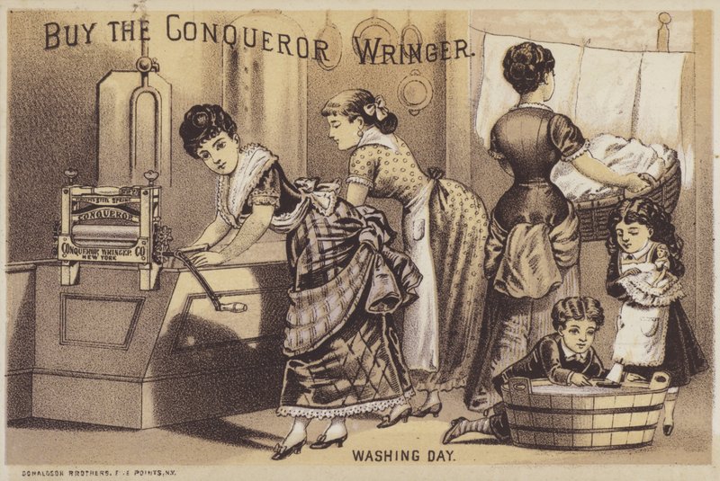 Wasdag (chromolitho) door American School