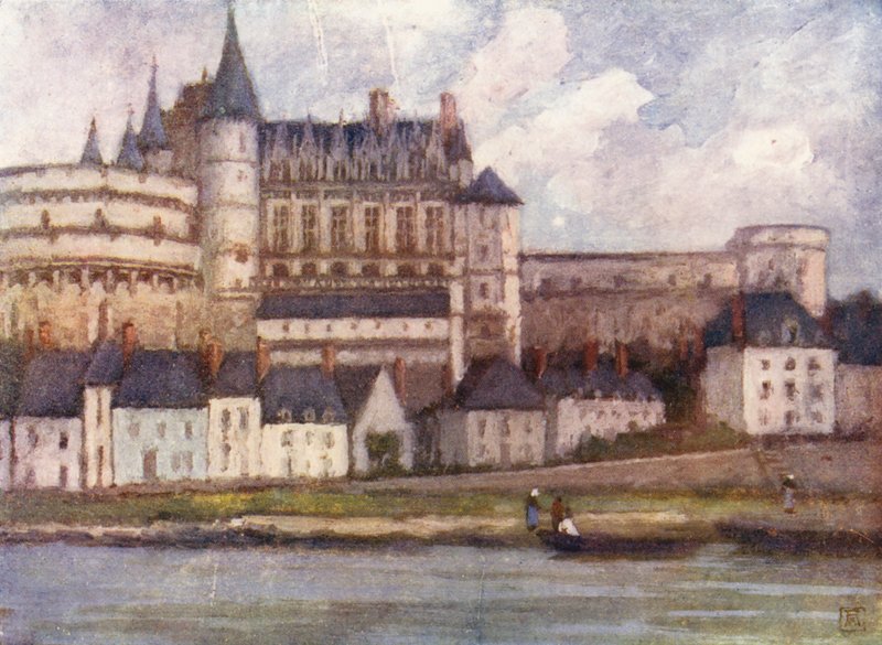 Amboise vanaf de Loire door Amy B. Atkinson