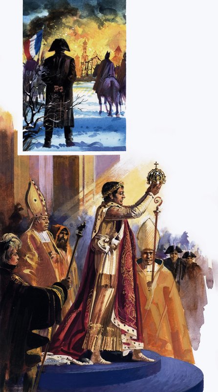Kroningsscène en Napoleon door Andrew Howat