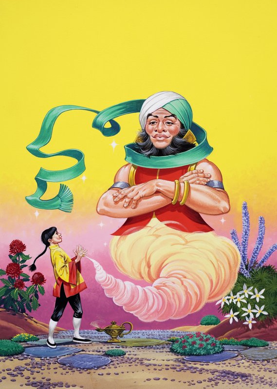 Aladdin en zijn wonderbaarlijke lamp door Angus McBride