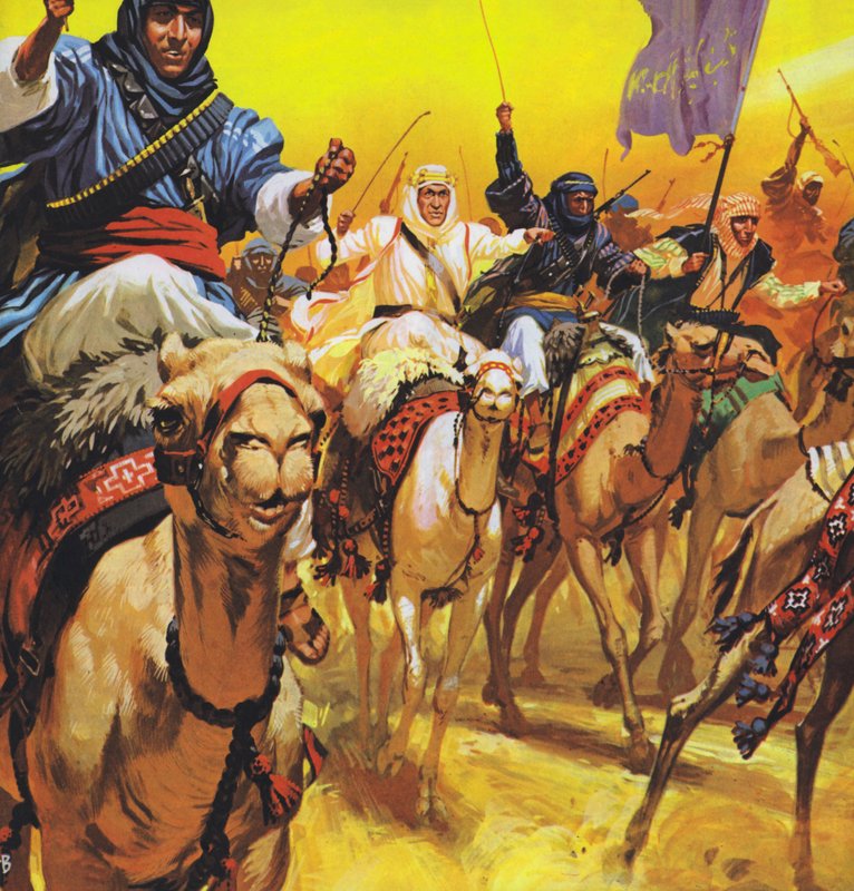 Lawrence of Arabia (kleurenlitho) door Angus McBride