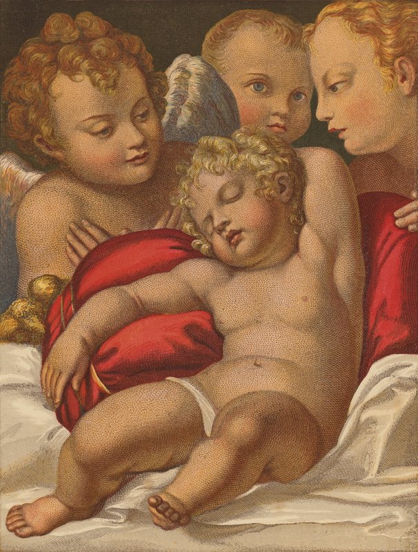 De jonge Verlosser door Annibale (after) Carracci