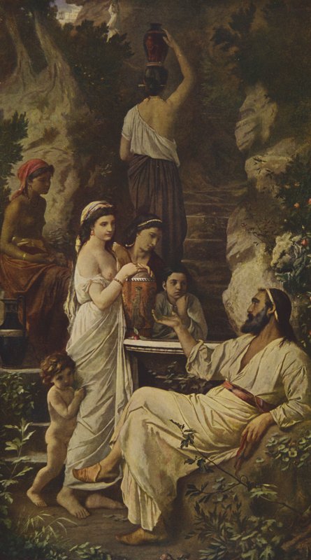 Hafiz bij de Fontein door Anselm Feuerbach